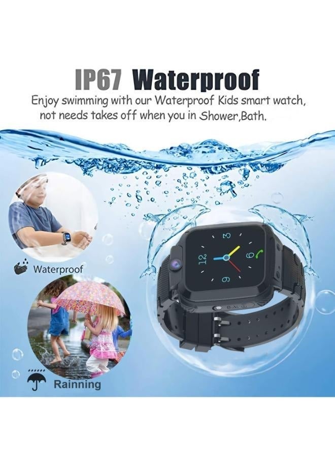 نابي ساعة نابي الذكية للأطفال بشاشة لمس وميزة الدردشة الصوتية، هدية مثالية للأولاد والبنات من عمر 3 إلى 12 سنة (أسود) - Image 4